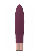 Loveline Fame Silicone Rechargeable 10 Speed Mini Vibrator - Burgundy